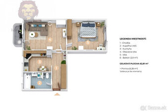 NA PREDAJ 2 IZBOVÝ BYT PÚCHOV - 62 m2 čiastočná Rekonštrukci
