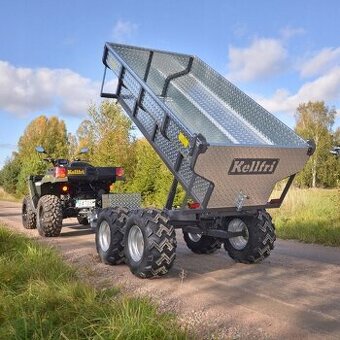 Sklápací príves ATV 1 420 kg s elektrickým hydra. sklápačom