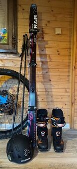 Skialpový set Skitrab lyže 157, Scarpa lyžiarky 240 /cca 37/