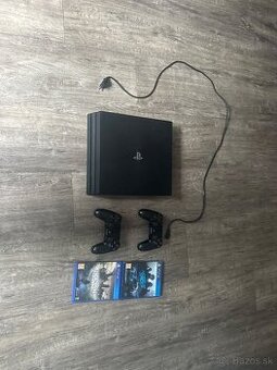 Predám ps4 Pro a dve hry combo