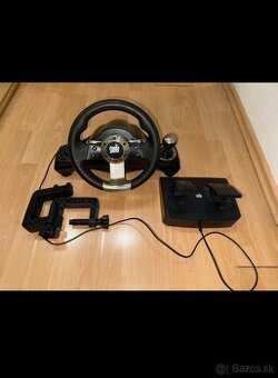 Herný volant Power Racer + pedále + radiaca páka