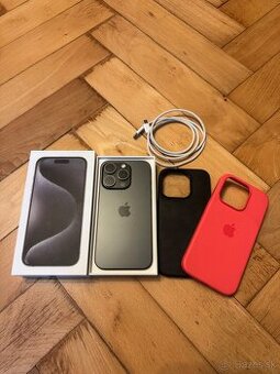 iPhone 15 PRO 256GB ČIERNY - AJ VYMENÍM - TOP STAV