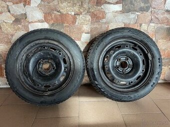 Plechové disky 14” + zimné pneu NEXEN Winguard 185/60 R14