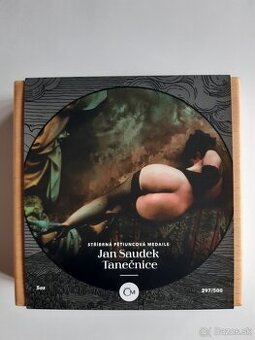 Strieborná päťuncová medaila Jan Saudek - Tanečnica