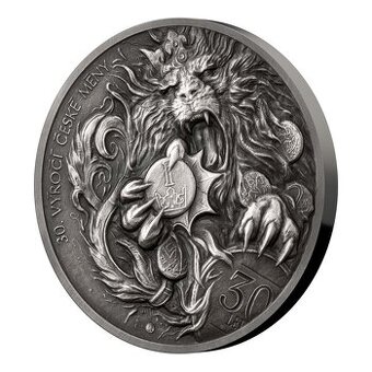 Investicne striebro mince minca Český Lev - 1