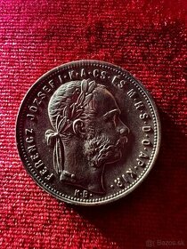 Zlatnik/ forint 1881 kb  (7-2-1)