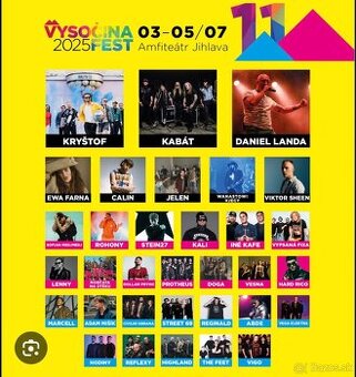 2 vstupenky na Vysočina Fest 2025