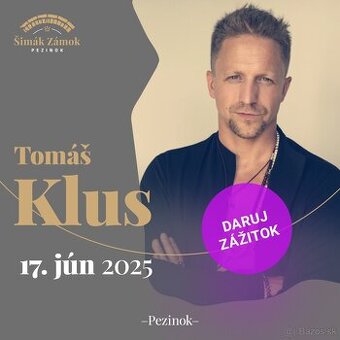 Predám 3 gold vstupenky Tomáš Klus Pezinok