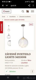Zavesne svietidlo