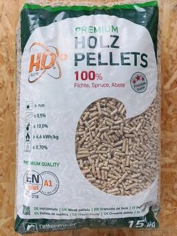 Predám prémiové drevené pelety A1 EN PLUS 6mm