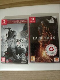 Nintendo switch - Assassins creed 3 remastered + Dark Souls