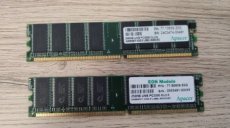 Predám RAM 2x256MB (512MB) DDR1 Apacer PC3200 CL 2,5