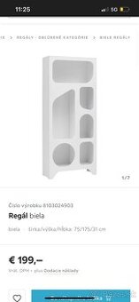 Biely regál