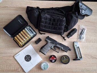 Vzduchová pištol Walther PPQ M2 Q4 TAC Combo 4,6" SET