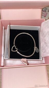 Pandora strieborný náramok + prívesok