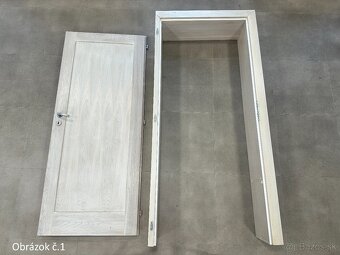 Set dvere DUB MASÍV-bielený dub,komplet s obložkami + klučky