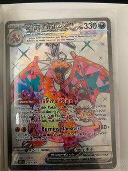 Charizard ex pokemon karta