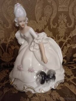 Porcelánová Dáma Pirkenhammer a Dáma  Sitzendorf