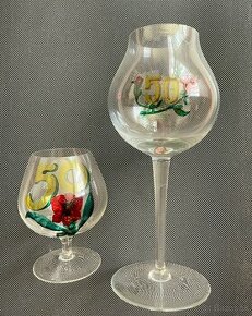 Sklenené poháre na 50. výročie - 1