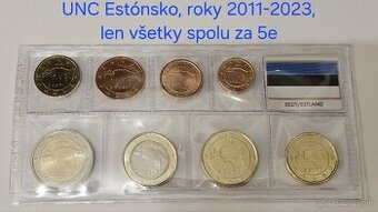 Set Estónsko UNC mix rokov
