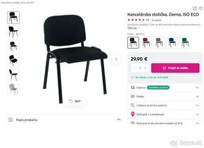 Kancelárska stolička posledných 10ks