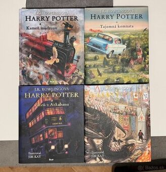 4x Harry Potter - ilustr.edícia