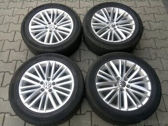 Elektrony VW 5x112 r17, letne pneu. 225/50 r17