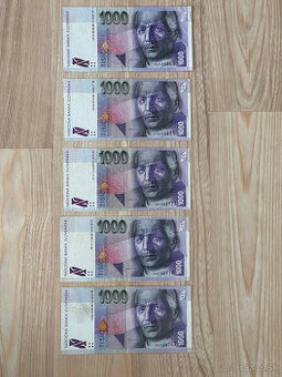Slovenské bankovky 1000 SK so znakom