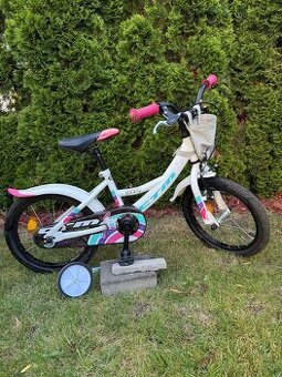 Dievčenský biely bicykel CTM Jenny 16