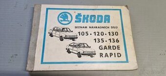 skoda 120 rapid katalog nahradnych dielov