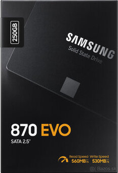 Predam SSD Samsung 870 EVO 250GB 2.5” SATA, v zaruke