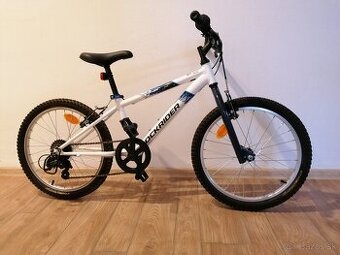 BTWIN Horský bicykel ROCKRIDER ST 120 20-palcový biely