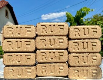 Drevené brikety RUF (dub,buk)