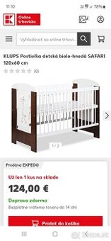 Predam detsku postielku safari zirafa