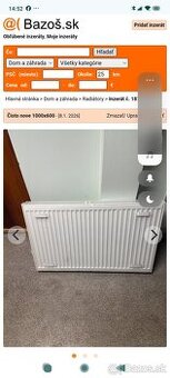 Predám ročne radiatory