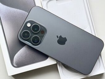 iPhone 15 Pro Black Titanium BATERIE 100% TOP