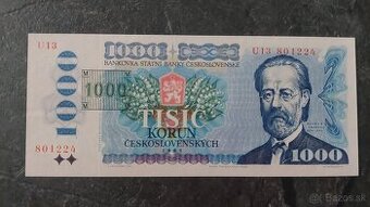 1000 Kčs 1985 + CZ kolok
