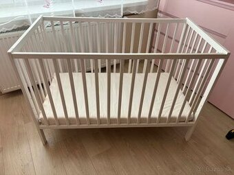 Postieľka + matrac + 5x plachta