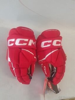 profi hokejové rukavice CCM TACKS XF-13" červené-nové