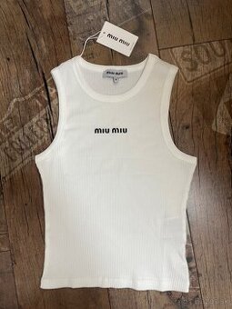Miu miu tielko biele