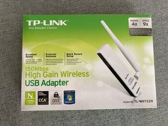 Predám TP-link USB adaptér TL-WN722N