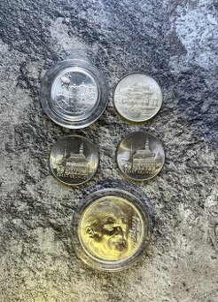 mince strieborné 50kcs a 200sk Janko Alexy