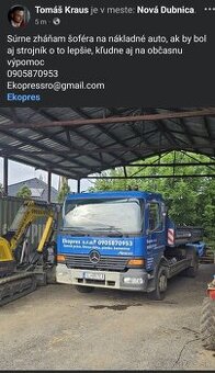 ŠOFÉR nákladné auto