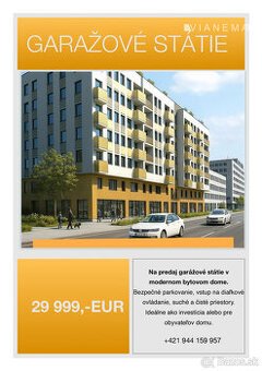 IBA U NÁS Na predaj garáž v novostavbe Panónka