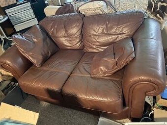 luxusné kožené dvojkreslo