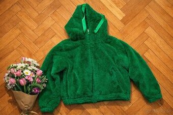 🟢 Plyšová mikina / bunda s kapucňou (unisex)