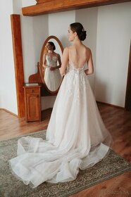 Svadobné šaty Liara Le Papillon by Modeca - znížená cena