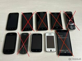 Staršie funkčné mobily rôznych značiek