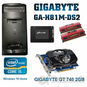 HERNE PC i5-4590,8GB RAM,256GB SSD,500GB HDD,GT740 2GB - 1