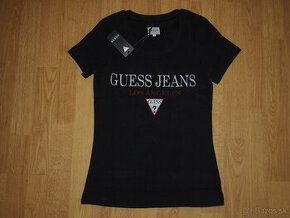 Guess dámske čierne tričko - 1